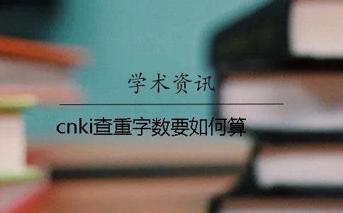 cnki查重字数要如何算